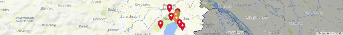 Kartenansicht für Apotheken-Notdienste in der Nähe von Neusiedl am See (Neusiedl am See, Burgenland)